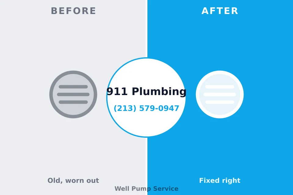 Before and after: plumbing company Ridgecrest, FL